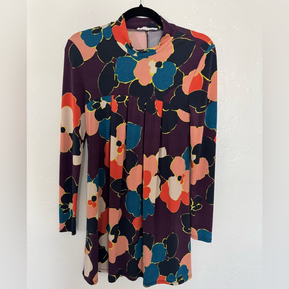 Flowery print midi dress -XS